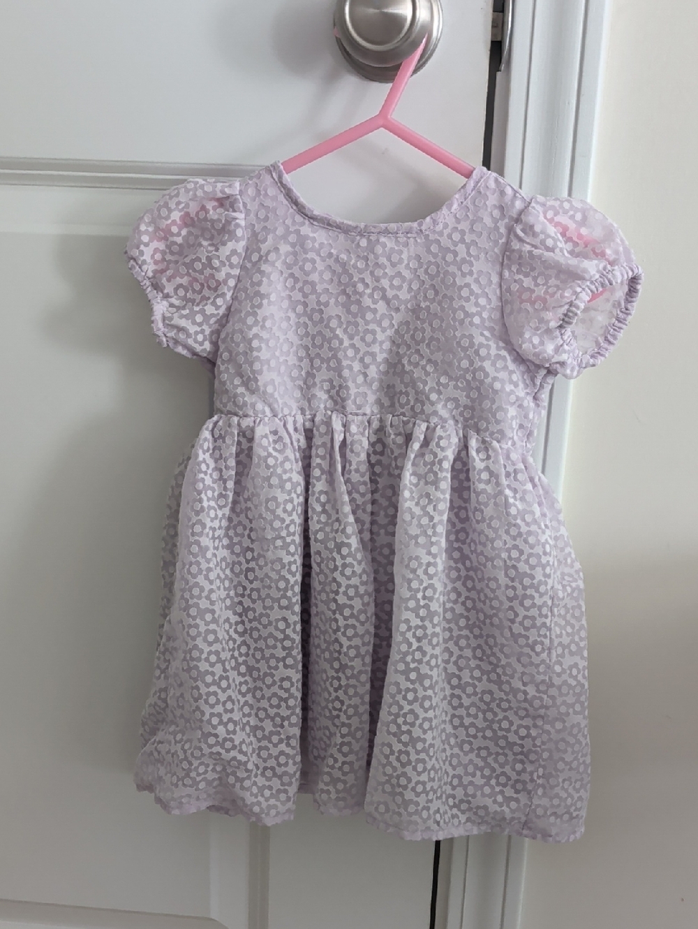 Ergee Lilac Floral Lace Dress Size 6-9 Months